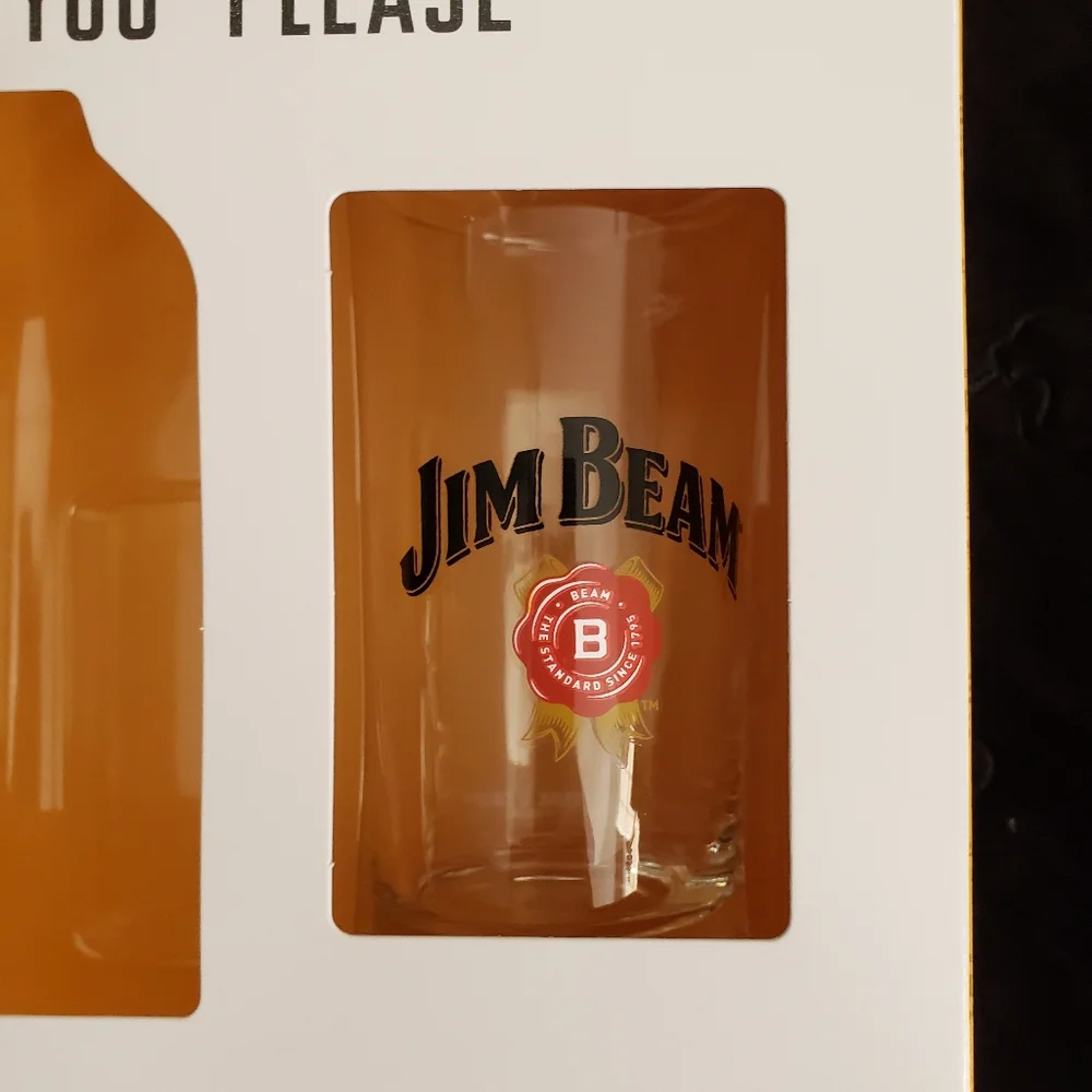 Jim Beam Bourbon Whiskey gift set Highball Glass